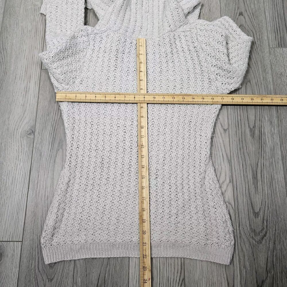 Banana Republic Sweater Women's Size S Light Grey‎ Wool Alpaca Blend Cowl Neck - Picture 7 of 8